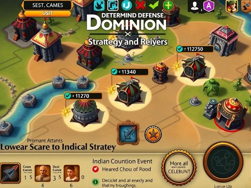 Determind Defense Dominion strategy interface showing unit management